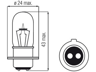 Lemputė PX15d, 35/35W цена и информация | Автомобильные лампочки | pigu.lt