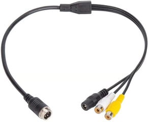 LaviLine Signalinio laido perėjimas LACCA02 4P - 2 RCA+DC цена и информация | Кабели и провода | pigu.lt