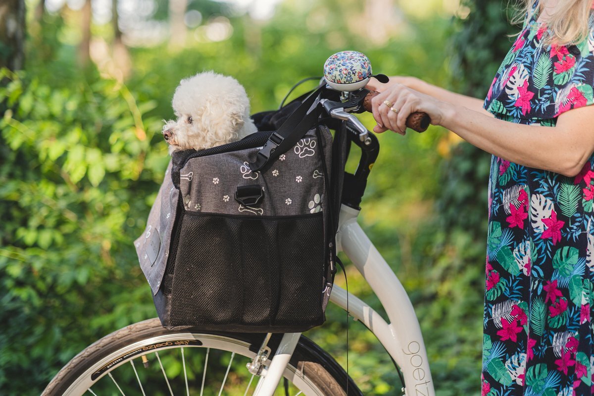 Amibelle dviračio krepšys šunims "Figa Silver 3 in 1", 35 x 27 x 32 cm kaina ir informacija | Kelioniniai reikmenys | pigu.lt