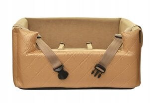 Автомобильный лежак для собак коричневый, 25 см x 50 см цена и информация | Дорожные принадлежности | pigu.lt