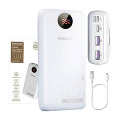 Powerbank Romoss PSW30PF 30000mAh, 22.5W (white) kaina ir informacija | Elektromobilių įkrovimo stotelės | pigu.lt