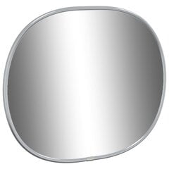 Sieninis veidrodis vidaXL, sidabrinės цена и информация | Зеркала | pigu.lt