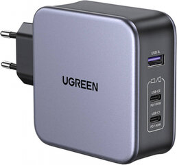 UGREEN Зарядное устройство UGREEN CD289, 2x USB-C, 1x USB-A, GaN, 140 Вт, кабель 2 м (серебристый) цена и информация | Зарядные устройства для телефонов | pigu.lt