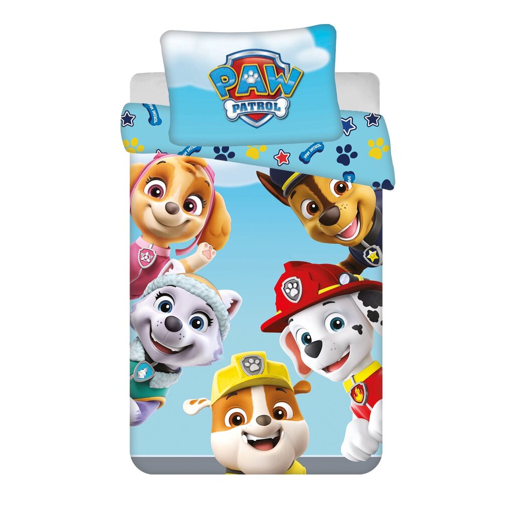 Vaikiškas patalynės komplektas Paw Patrol 100x135, 2 dalių kaina ir informacija | Patalynė kūdikiams, vaikams | pigu.lt