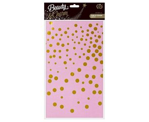 Скатерть фольгированная, 137 x 183 см, цвет light pink, gold dots, SH-OFGR 3192 цена и информация | Праздничная одноразовая посуда | pigu.lt