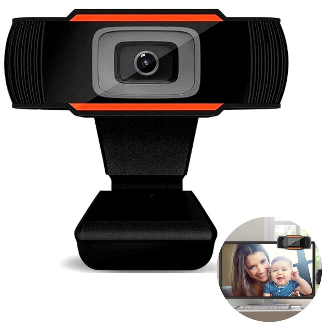 USB WEB kamera su mikrofonu kaina ir informacija | Kompiuterio (WEB) kameros | pigu.lt