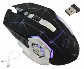 Беспроводная оптическая игровая мышь с подсветкой цена и информация | Мыши | pigu.lt