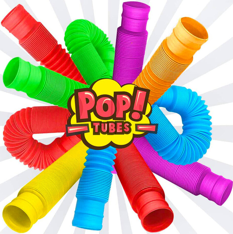 Žaislas Pop tube - Pop it, 5vnt. kaina ir informacija | Stalo žaidimai, galvosūkiai | pigu.lt