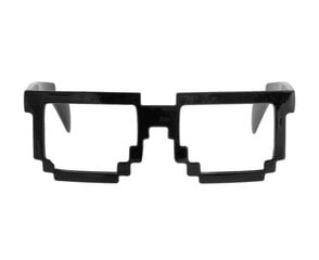 Karnavaliniai akiniai Pixels, juodi kaina ir informacija | Karnavaliniai kostiumai | pigu.lt