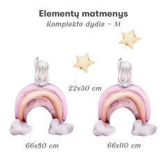 Детская интерьерная наклейка Кролик на радуге цена и информация | Интерьерные наклейки | pigu.lt