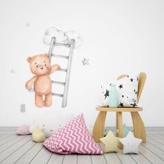 Vaikiškas interjero lipdukas Teddy Bear with Ladder kaina ir informacija | Interjero lipdukai | pigu.lt