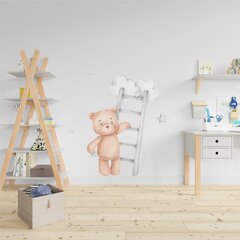 Детская интерьерная наклейка Медвежонок с лестницей цена и информация | Интерьерные наклейки | pigu.lt
