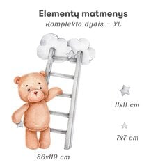 Vaikiškas interjero lipdukas Teddy Bear with Ladder kaina ir informacija | Interjero lipdukai | pigu.lt