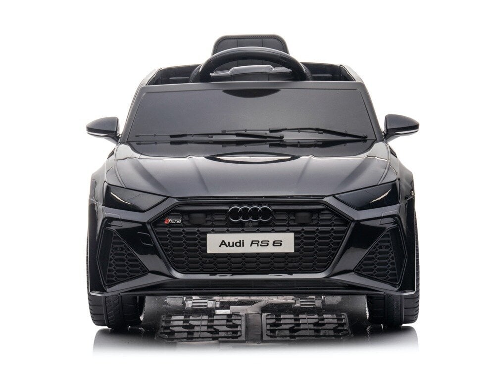 Vienvietis elektromobilis vaikams Audi RS6 12v, juodas цена и информация | Elektromobiliai vaikams | pigu.lt