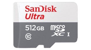 SanDisk Ultra microSD 512 GB MicroSDXC цена и информация | Карты памяти для телефонов | pigu.lt