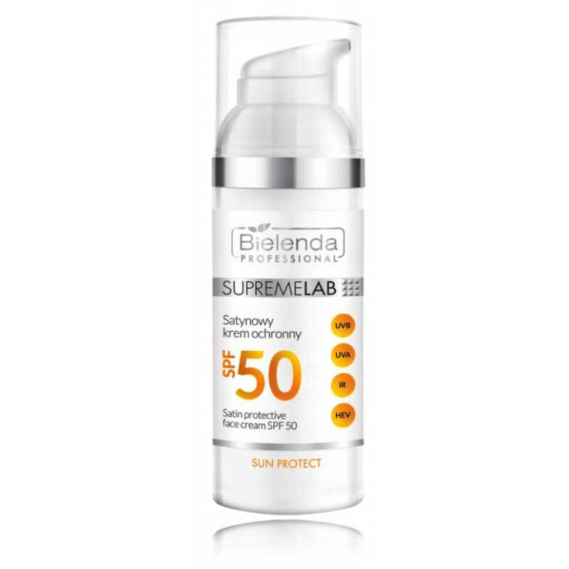 Apsauginis veido kremas Bielenda Professional Supremelab Satin SPF 50, 50 ml kaina ir informacija | Kremai nuo saulės | pigu.lt