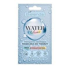 Drėkinanti gelinė veido kaukė Bielenda Water Balance Moisturizing Sheet Mask, 7 g цена и информация | Маски для лица, патчи для глаз | pigu.lt