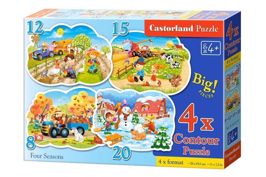 Dėlionė Castorland Keturi metų laikai 4in1, 55 d. kaina ir informacija | Dėlionės (puzzle) | pigu.lt