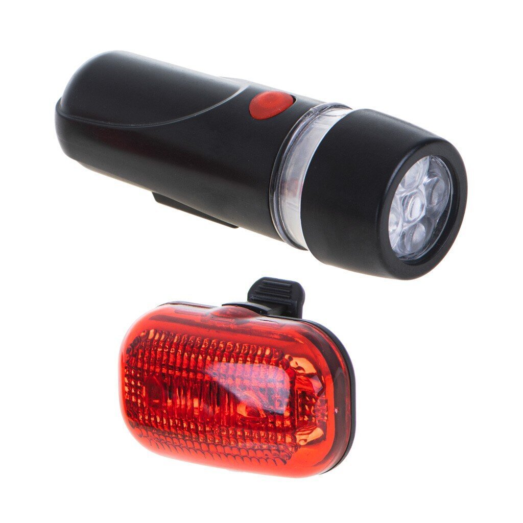 L-BRNO dviračio apšvietimo žibintas LED priekinis ir galinis цена и информация | Žibintai ir atšvaitai dviračiams | pigu.lt