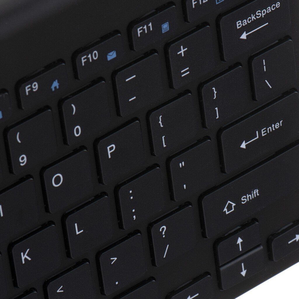 Belaidė klaviatūra juoda kaina ir informacija | Klaviatūros | pigu.lt