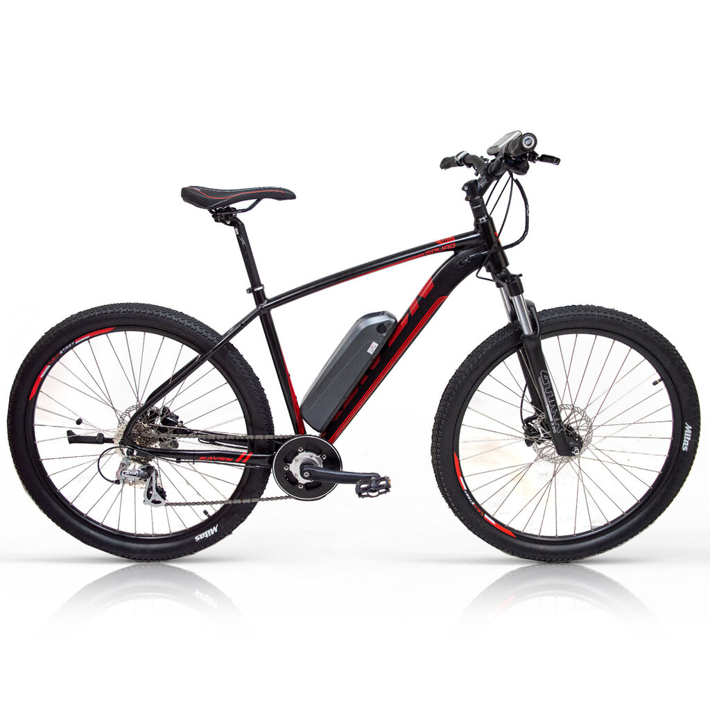 Elektrinis dviratis Raven Squad TS 8G, 29", juodas/raudonas kaina ir informacija | Elektriniai dviračiai | pigu.lt
