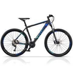 Kalnų dviratis Cross GRX 9 27G, 29", juodas/mėlynas kaina ir informacija | Dviračiai | pigu.lt
