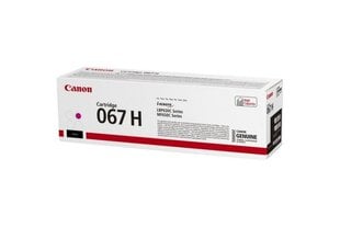 оригинальный тонер canon 067 h m, пурпурный, 2350p, высокой емкости, 5104c002, canon lbp631cdw, lbp633cdw, mf651cw, mf655cdw, mf657cdw, o цена и информация | Картриджи для лазерных принтеров | pigu.lt