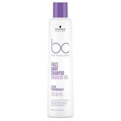 Шампунь для волос Schwarzkopf Professional Bonacure Clean Frizz Away с маслом бабассу, 250 мл цена и информация | Шампуни | pigu.lt