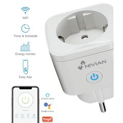 Išmanusis lizdas Nivian 4XNVS-Socketf-W2 kaina ir informacija | Elektros jungikliai, rozetės | pigu.lt