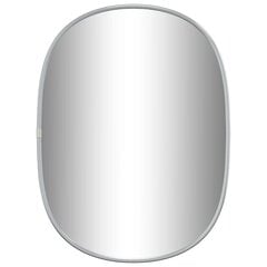 Sieninis veidrodis vidaXL, 40x30cm, sidabrinė spalva kaina ir informacija | Veidrodžiai | pigu.lt