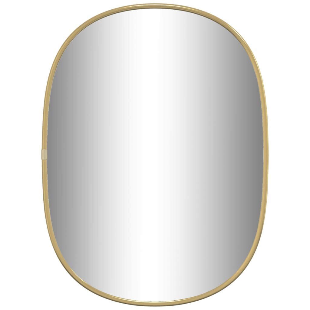 Sieninis veidrodis vidaXL, 40x30cm, auksinė spalva kaina ir informacija | Veidrodžiai | pigu.lt
