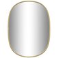 Sieninis veidrodis vidaXL, 40x30cm, auksinė spalva kaina ir informacija | Veidrodžiai | pigu.lt