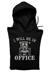 Džemperis vyrams I Will Be In My Office, juodas kaina ir informacija | Džemperiai vyrams | pigu.lt