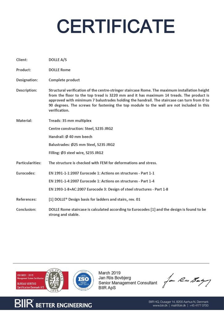 Moduliniai laiptai Dolle Rome, 240 - 299 cm kaina ir informacija | Laiptai | pigu.lt