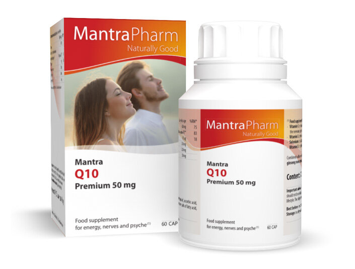 Mantra Q10 Premium 50 mg цена и информация | Vitaminai, maisto papildai, preparatai gerai savijautai | pigu.lt