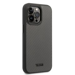 Чехол TUMI Aluminium Carbon Pattern Case для iPhone 14 Pro, черный цена и информация | Чехлы для телефонов | pigu.lt
