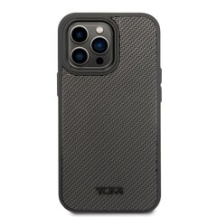 Чехол TUMI Aluminium Carbon Pattern Case для iPhone 14 Pro Max, черный цена и информация | Чехлы для телефонов | pigu.lt