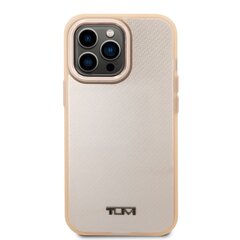 Чехол TUMI Aluminium Carbon Pattern Case для iPhone 14 Pro Max, светло-розовый цена и информация | Чехлы для телефонов | pigu.lt