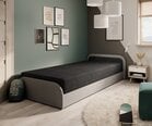 Кровать NORE Parys Alova 04, 90x200 см, черный/серый цвет