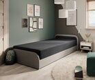 Кровать NORE Parys Sawana 14, 90x200 см, черный/серый цвет