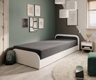 Кровать NORE Parys Sawana 05, 90x200 см, серый/белый цвет