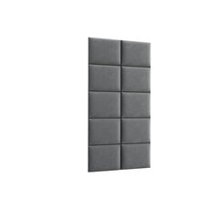 Minkštų sienos plokščių komplektas NORE Quadratta Monolith 85, pilkas kaina ir informacija | Minkštos sienų plokštės | pigu.lt