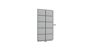 Комплект мягких настенных панелей NORE Quadratta Monolith 85, серый цвет цена и информация | Мягкие стеновые панели | pigu.lt