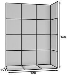 Комплект мягких настенных панелей NORE Quadratta Monolith 76, синий цвет цена и информация | Мягкие стеновые панели | pigu.lt