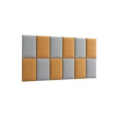 Minkštų sienos plokščių komplektas NORE Quadratta Monolith 48/84, geltonas/pilkas kaina ir informacija | Minkštos sienų plokštės | pigu.lt