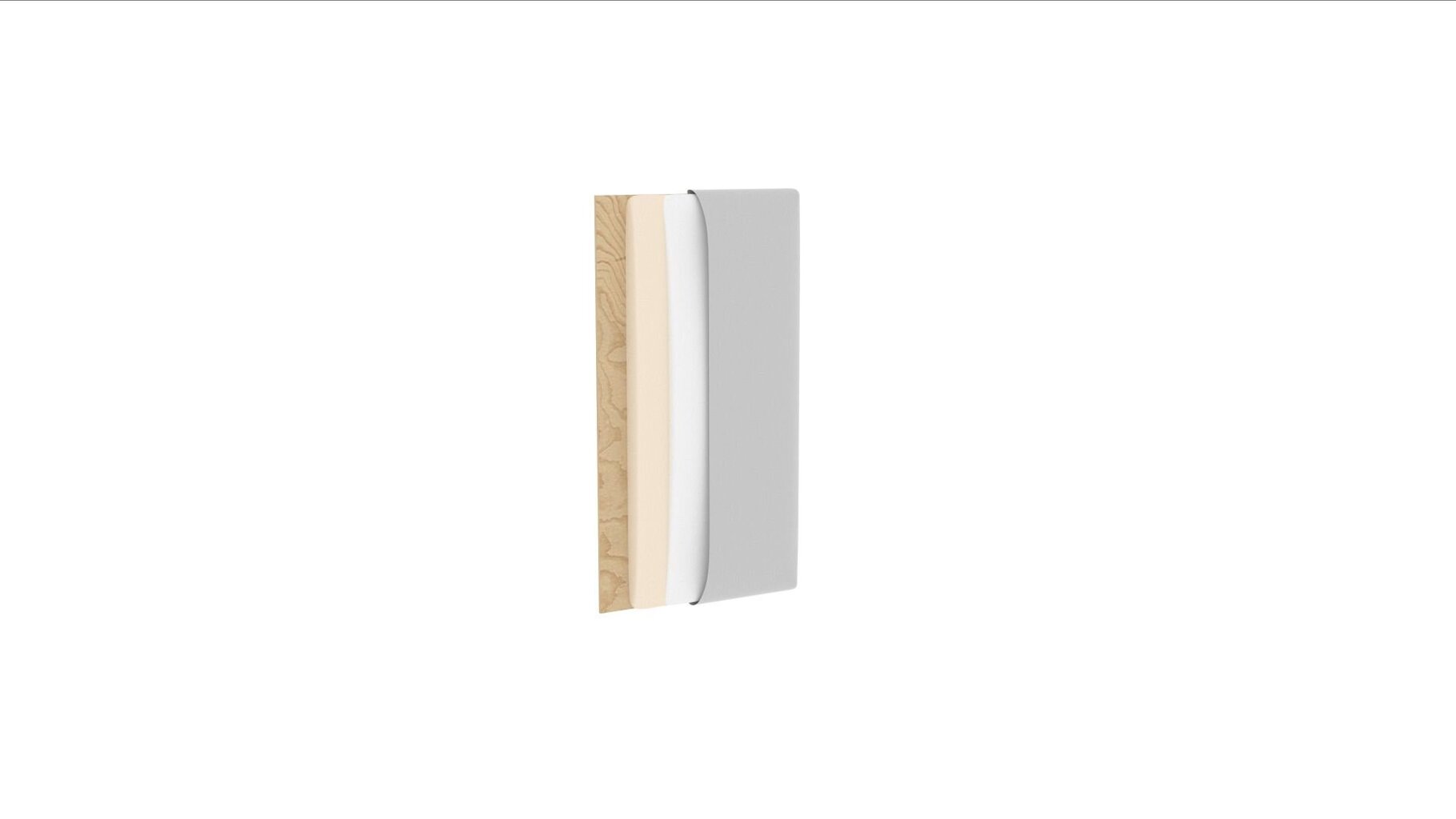 Minkštų sienos plokščių komplektas NORE Quadratta Monolith 97, pilkas kaina ir informacija | Minkštos sienų plokštės | pigu.lt