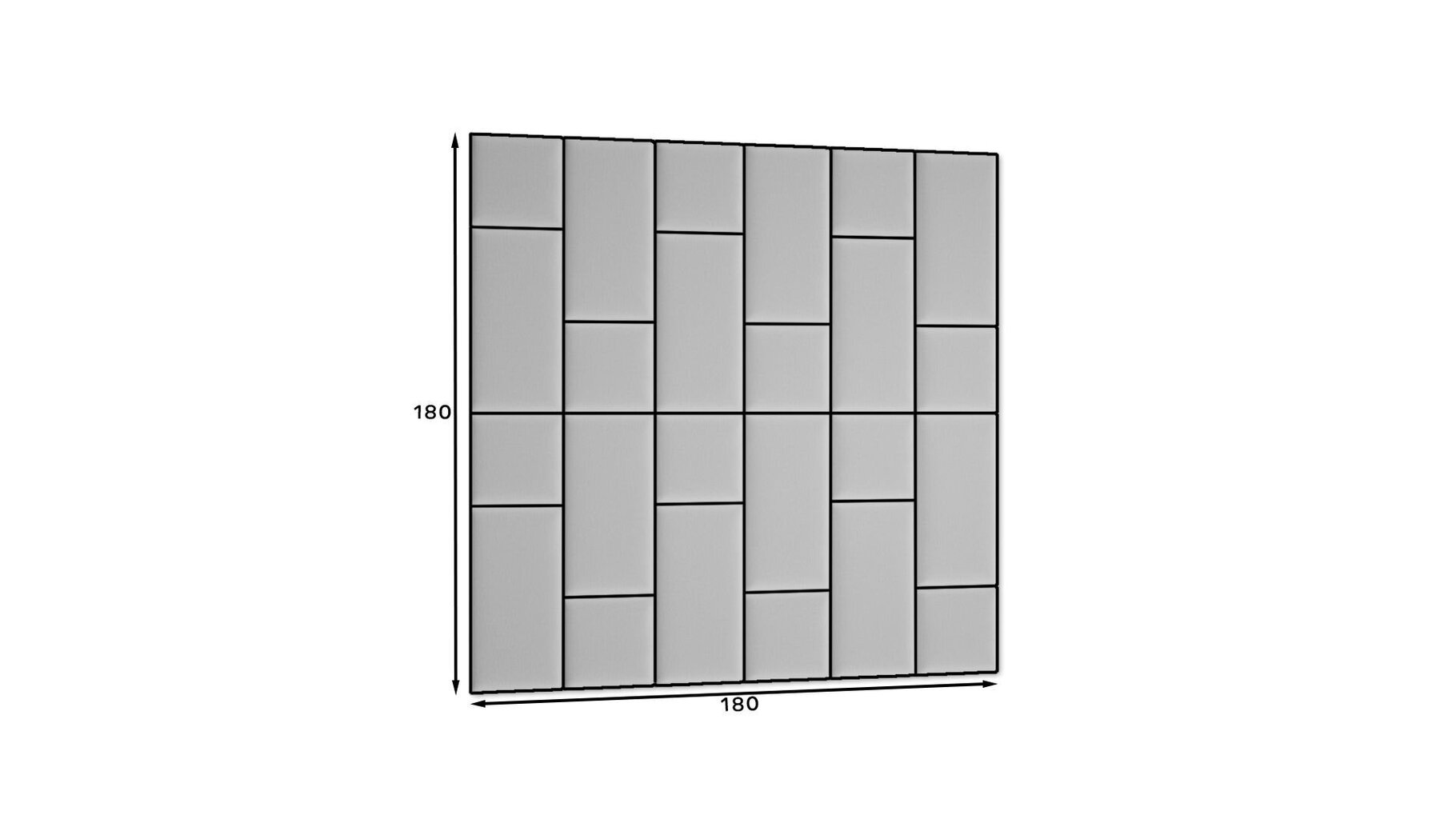 Minkštų sienos plokščių komplektas NORE Quadratta Monolith 09, smėlio spalvos kaina ir informacija | Minkštos sienų plokštės | pigu.lt