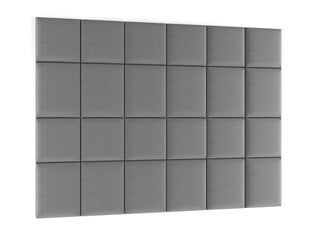 Minkštų sienos plokščių komplektas NORE Quadratta Monolith 85, pilkas kaina ir informacija | Minkštos sienų plokštės | pigu.lt