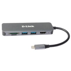 USB-разветвитель D-Link DUB-2327 цена и информация | Адаптеры, USB-разветвители | pigu.lt