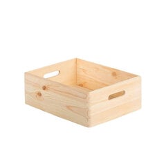 Универсальная коробка Astigarraga CBS403023, натуральная сосна (40 x 30 x 14 cм) цена и информация | Ящики для вещей | pigu.lt